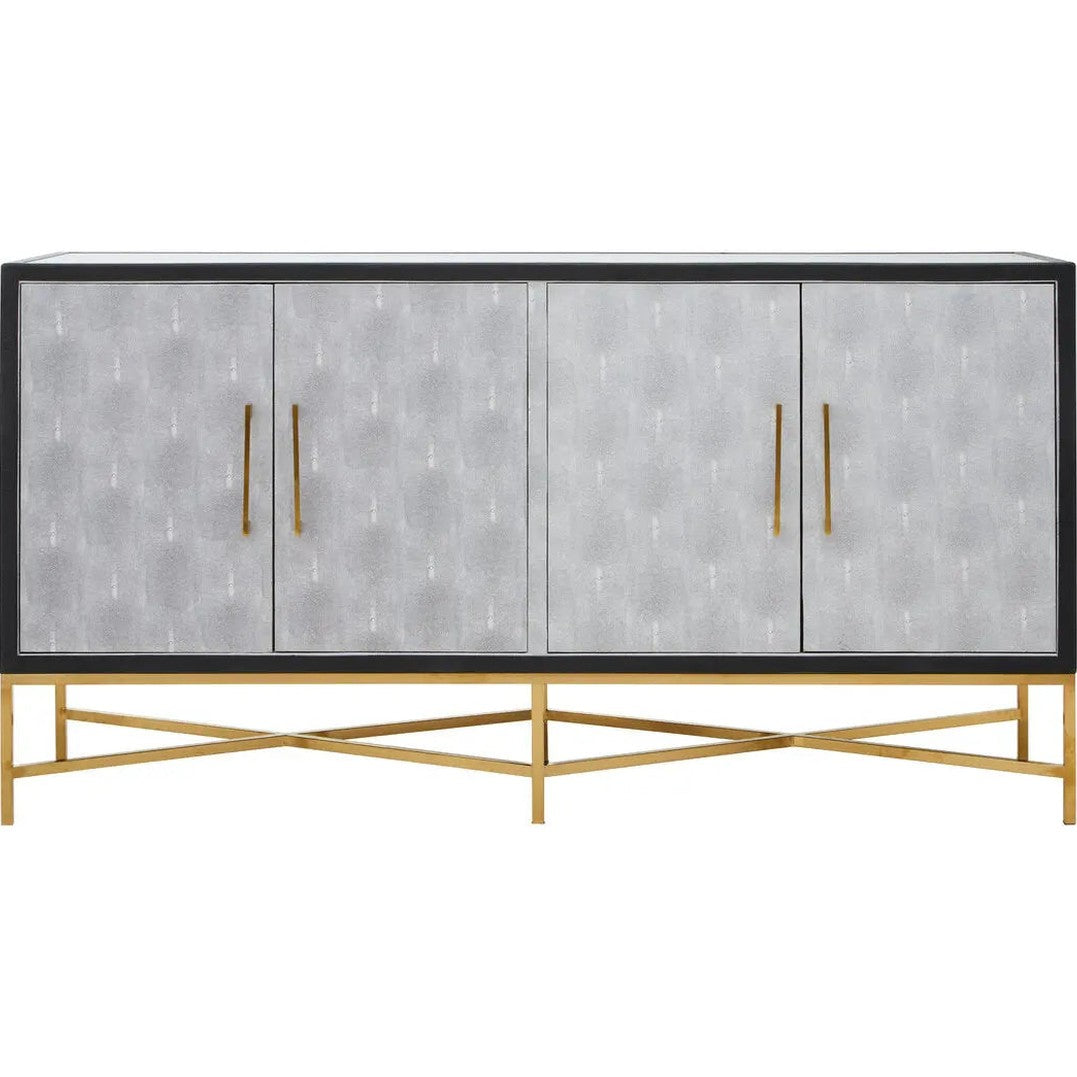 Caviz Grey Shagreen Sideboard   Nicholas John Interiors