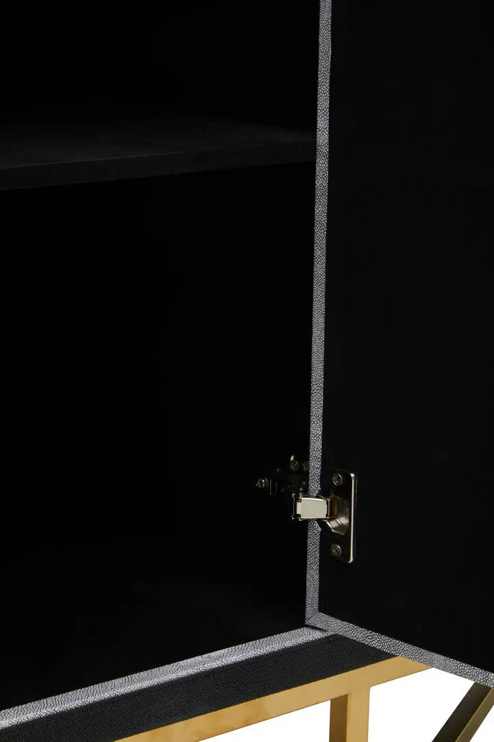 Caviz Grey Shagreen Sideboard   Nicholas John Interiors