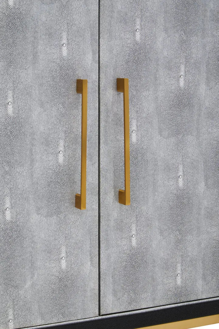 Caviz Grey Shagreen Sideboard   Nicholas John Interiors