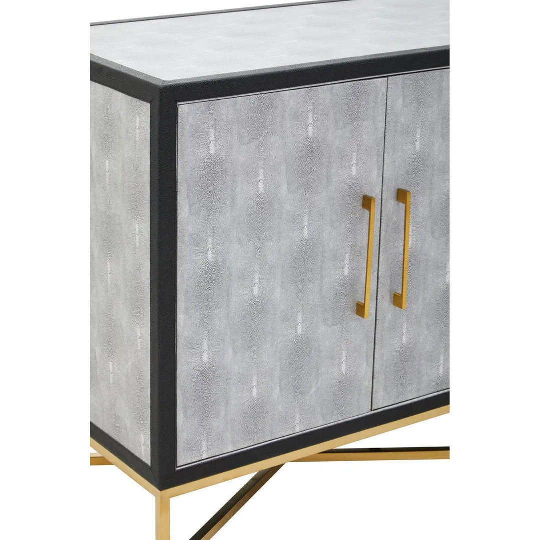 Caviz Grey Shagreen Sideboard   Nicholas John Interiors