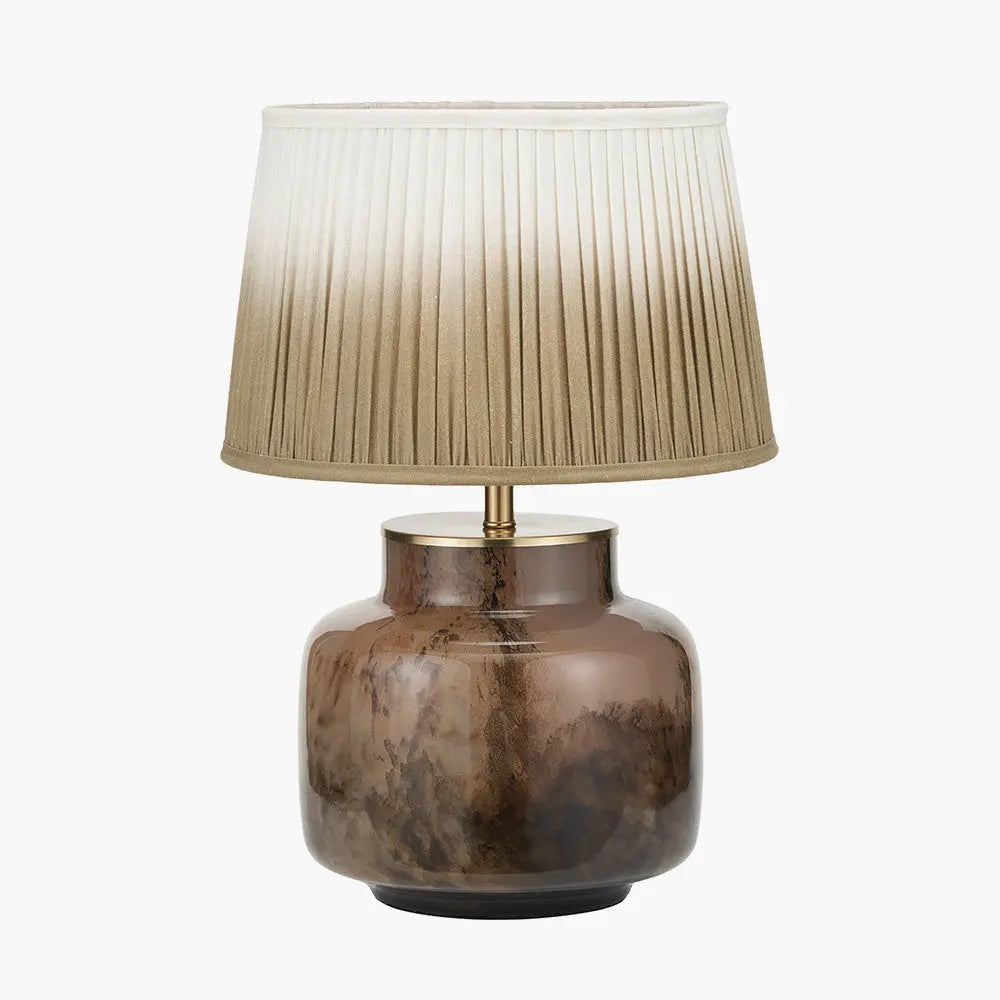 Cerdanya Brown and Beige Glass Vase  Nicholas John Interiors