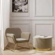 Ashford & Grey Charles Beige Chair  Nicholas John Interiors