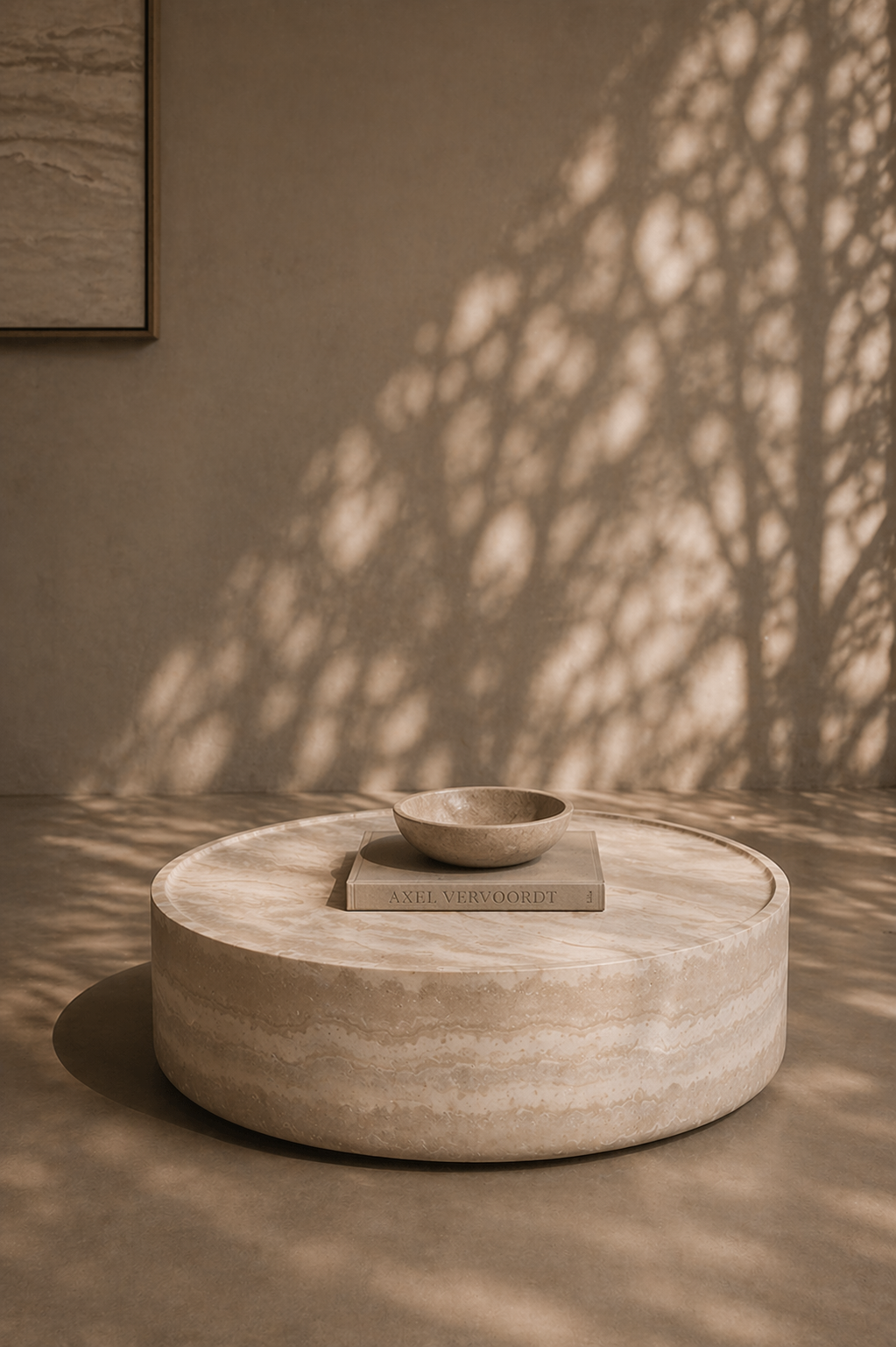 Ciladro Coffee Table - Faux Travertine - Medium   Nicholas John Interiors