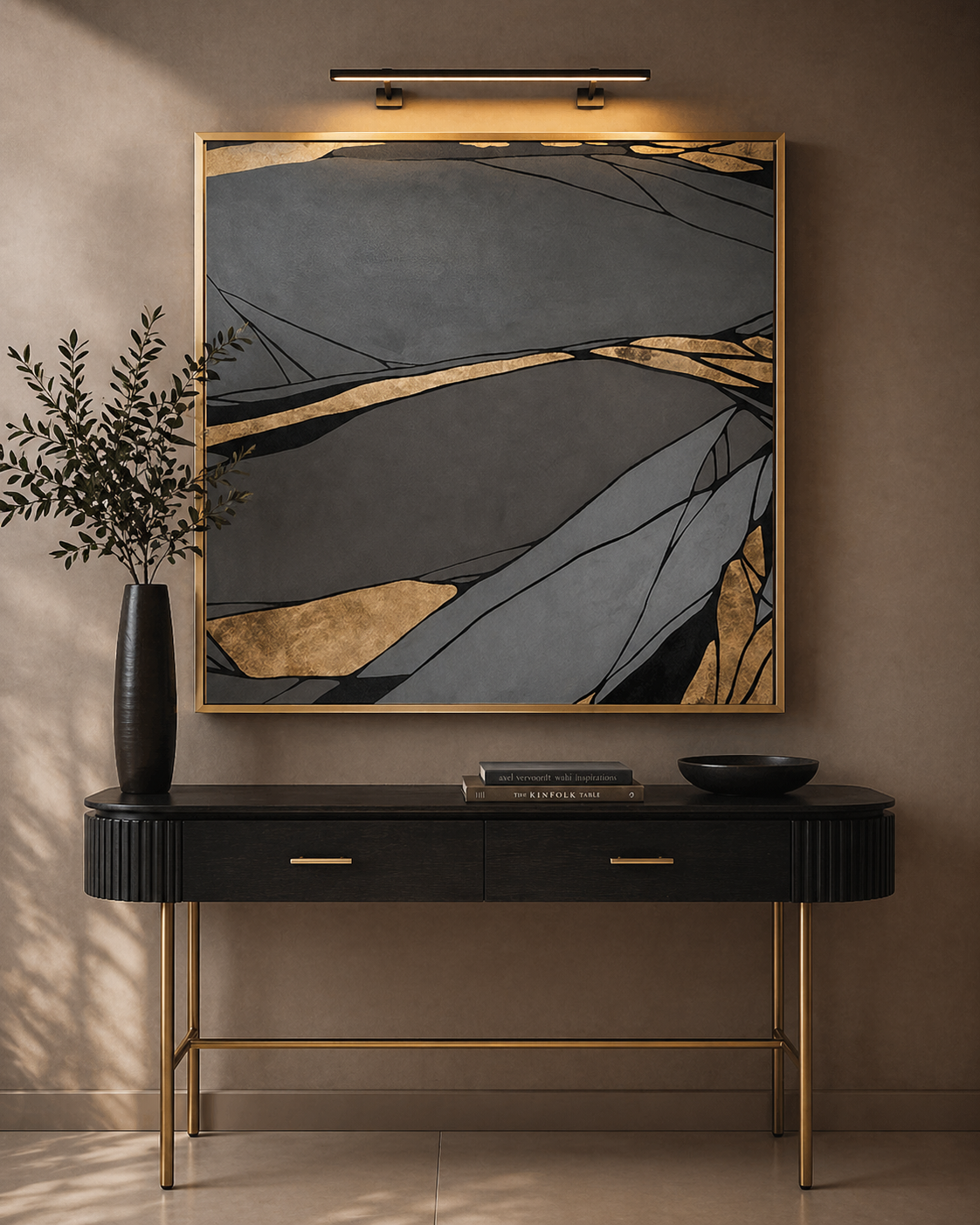 Tommy Franks Gold Spectrum Wall Art   Nicholas John Interiors