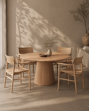 Tommy Franks Tavamo 135 Dining Table - Ash Oak   Nicholas John Interiors