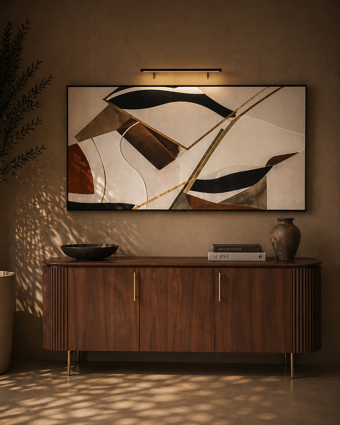 Lantine Buffet – Walnut & Brass   Nicholas John Interiors