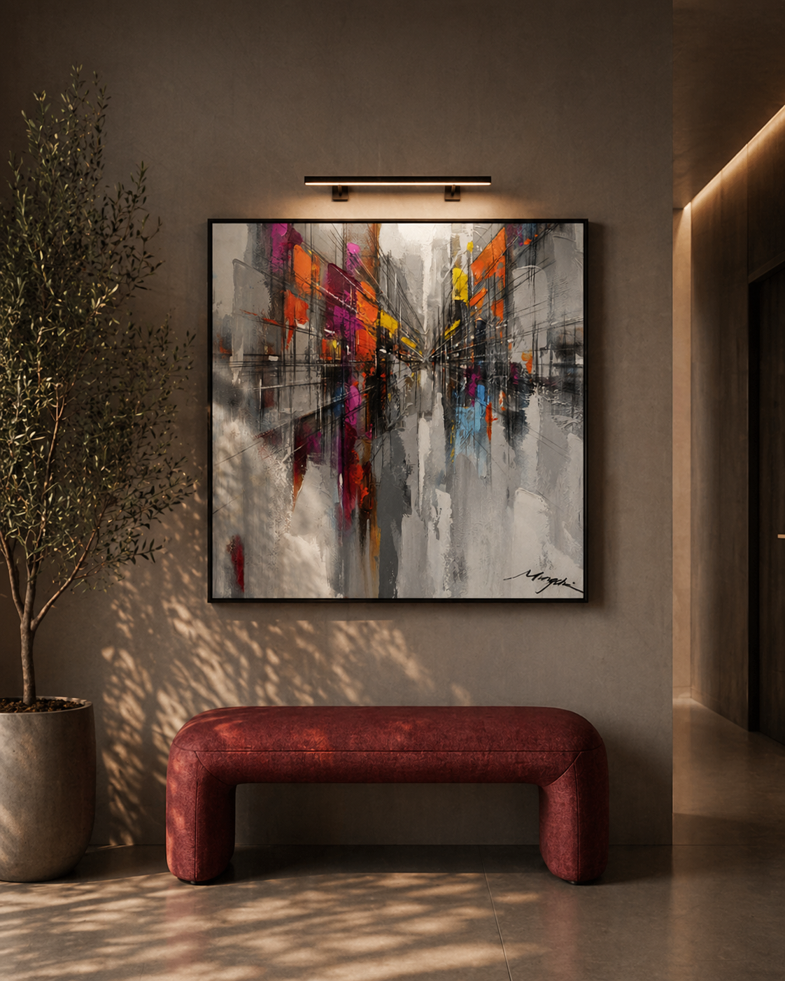 Tommy Franks Ilumina Oil Painting   Nicholas John Interiors