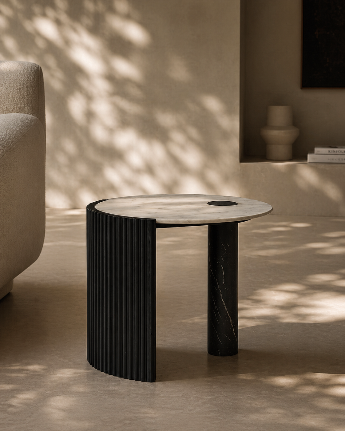 Tommy Franks Salida Side Table in Black   Nicholas John Interiors
