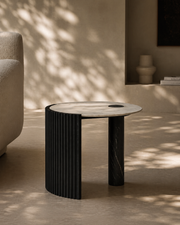 Tommy Franks Salida Side Table in Black   Nicholas John Interiors