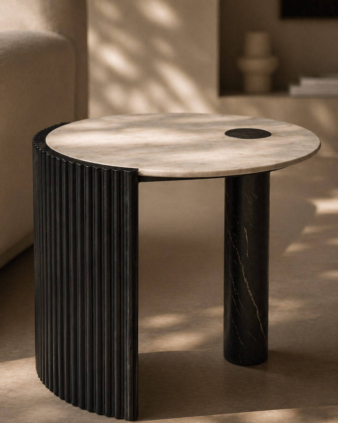 Tommy Franks Salida Side Table in Black   Nicholas John Interiors