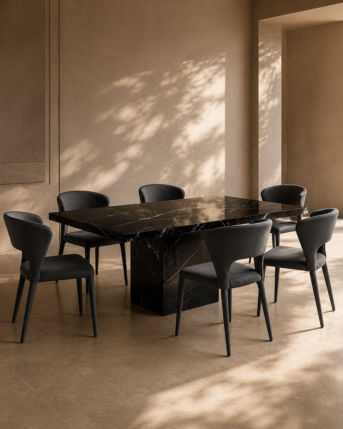 Tommy Franks Pari I Dining Chair - Luxe Cinder Grey - Set of 2   Nicholas John Interiors