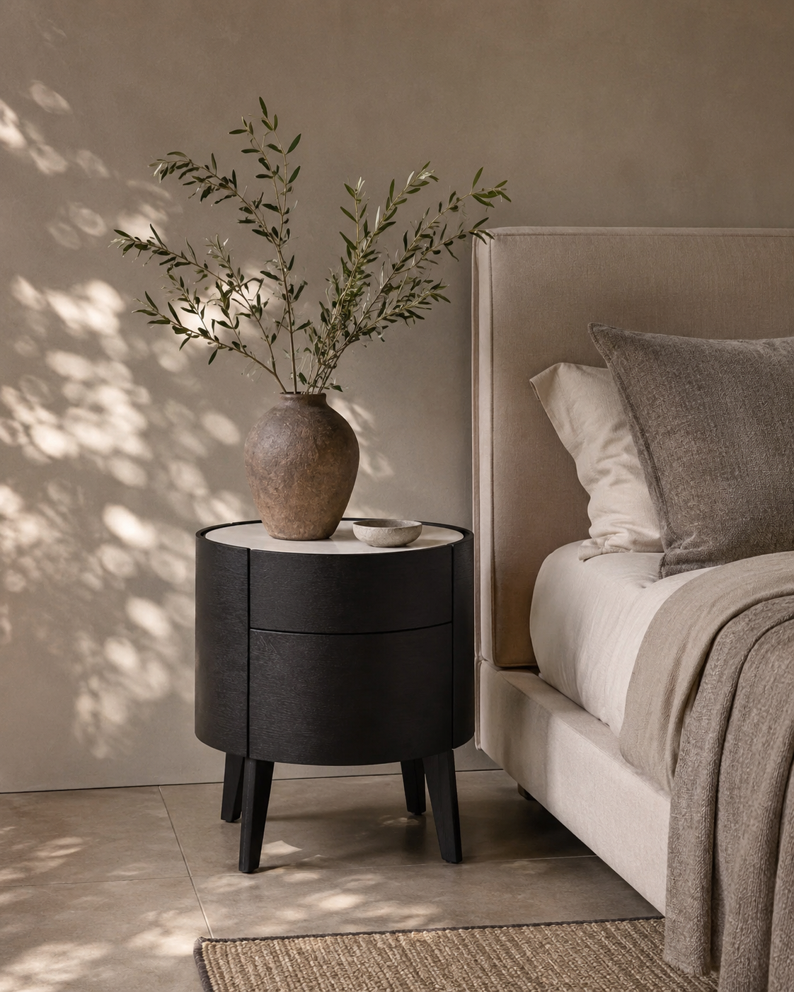 Tommy Franks Weston Bedside Table - Black