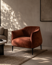 Tommy Franks Tyrone Lounge Chair - Rust   Nicholas John Interiors