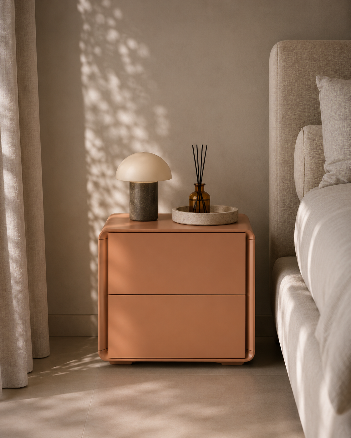 Kota Bedside - Spiced Cider   Nicholas John Interiors