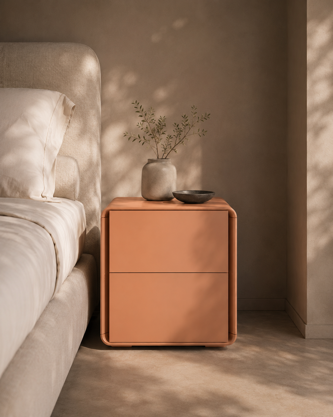 Kota Bedside - Spiced Cider   Nicholas John Interiors