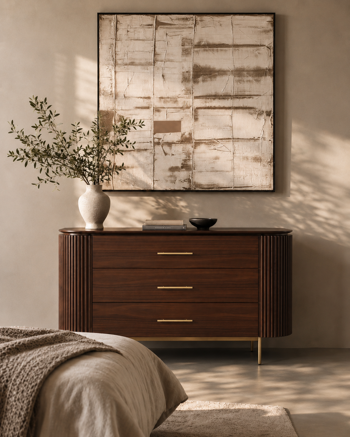 Tommy Franks Lantine 3 Drawer Dresser - Dark Walnut