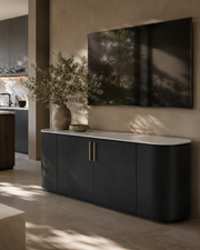 Tommy Franks Oakura Buffet - Black   Nicholas John Interiors