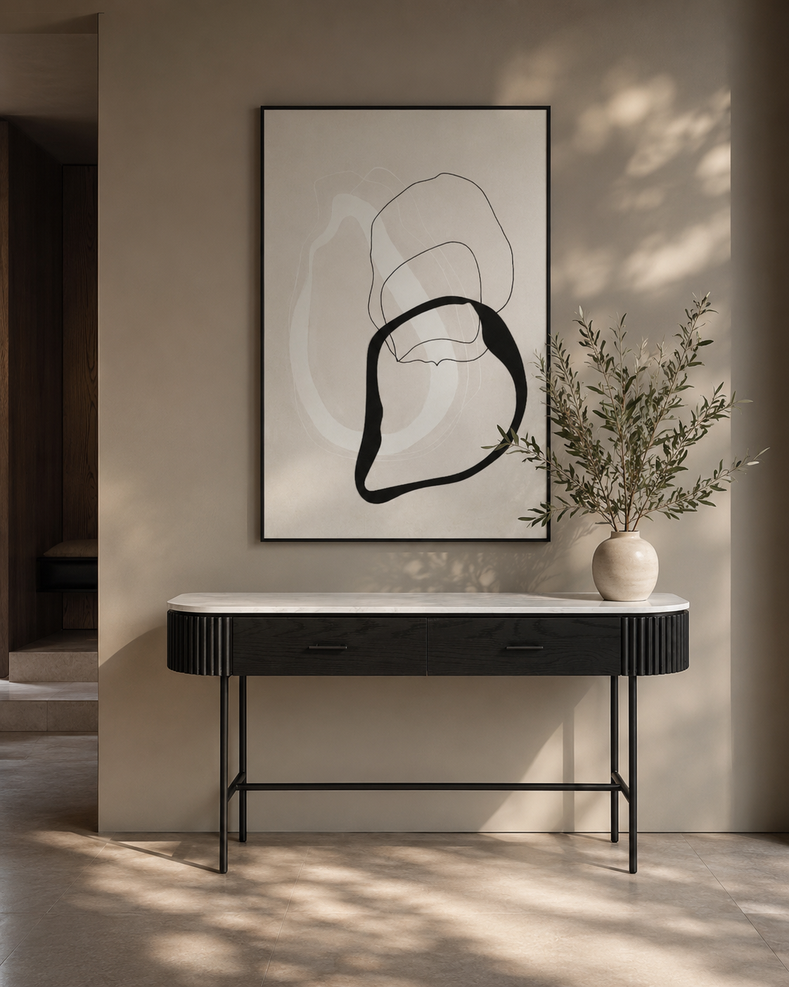 Line up - Oil painting   Nicholas John Interiors