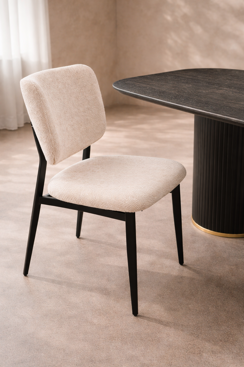 Fluttuare Dining Chair - Ivory   Nicholas John Interiors