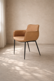 Kim Dining Chair - Cognac   Nicholas John Interiors