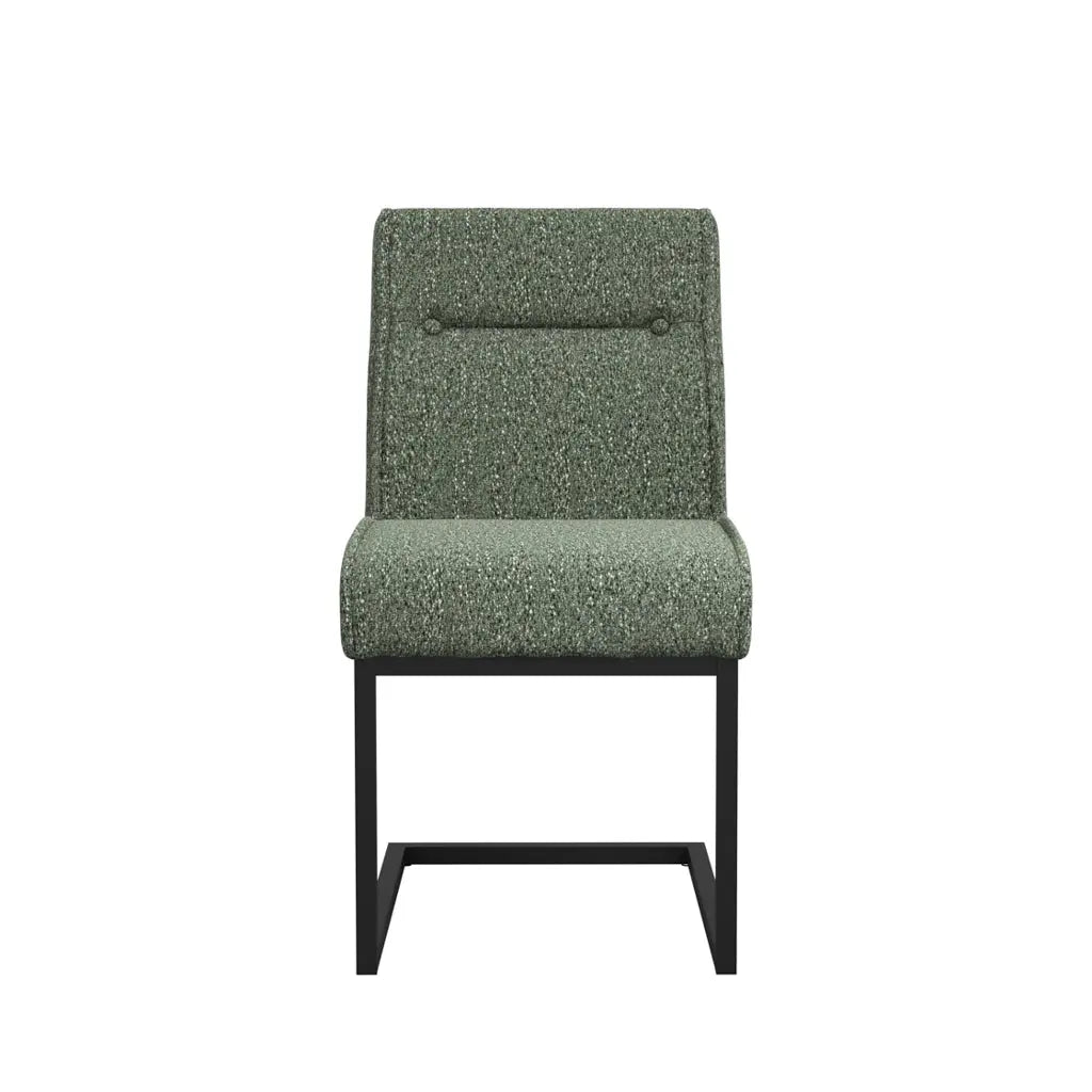 Ashford & Grey Cleaver Desert Sage and Black Set of 2 Dining Chairs