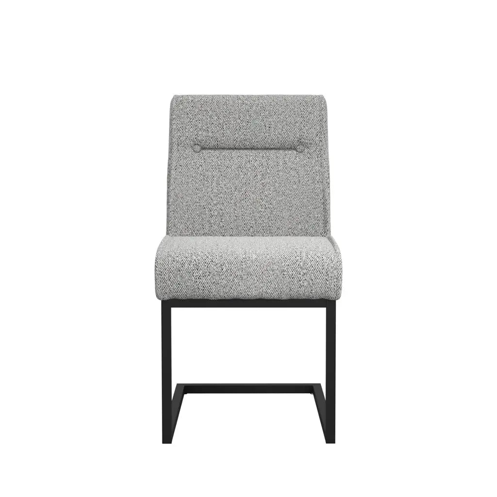 Ashford & Grey Cleaver Smoked Pearl and Black Set of 2 Dining Chairs