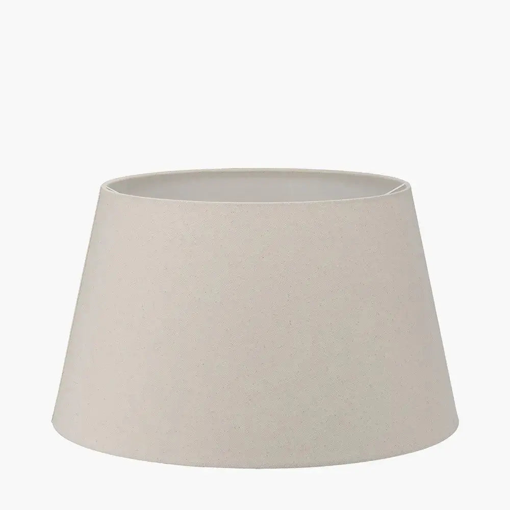 Coast 60cm Cream Calico Tapered Lampshade   Nicholas John Interiors