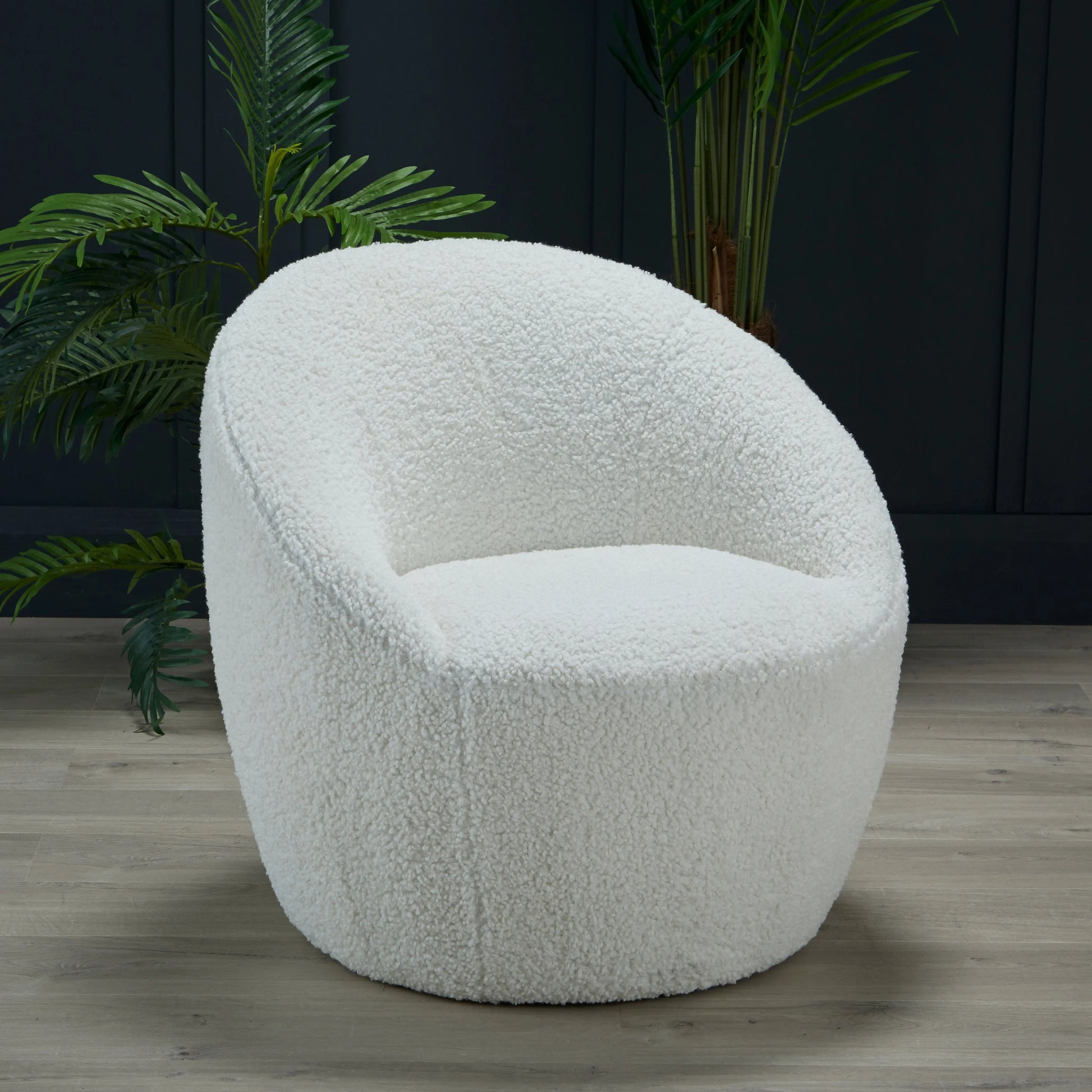 Ashford & Grey Cocoon White Chair  Nicholas John Interiors