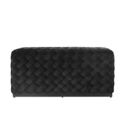 Ashford & Grey Colline Large Black Pouffe