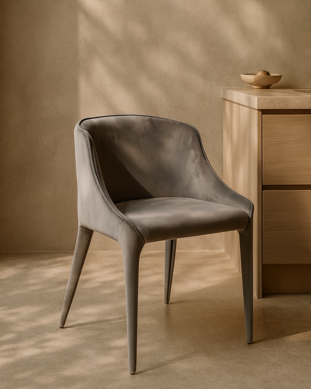 Tommy Franks Completo Dining Chair - Grey