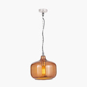 Corby Amber Glass Pendant  Nicholas John Interiors