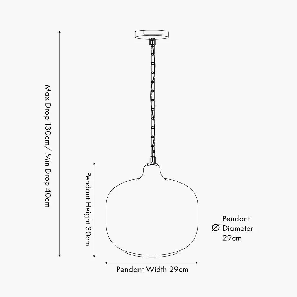 Corby Amber Glass Pendant  Nicholas John Interiors