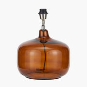 Corby Amber Glass Table Lamp Base  Nicholas John Interiors