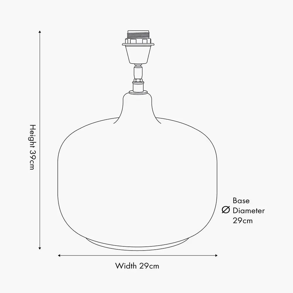 Corby Amber Glass Table Lamp Base  Nicholas John Interiors