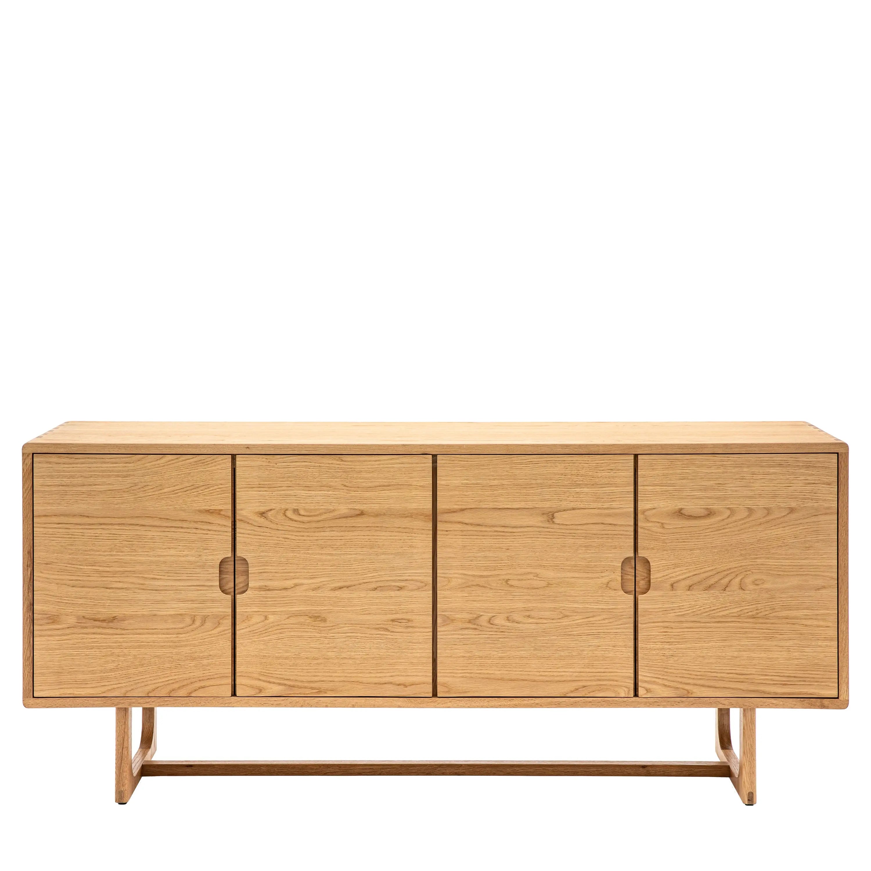 Crafton 4 Door Sideboard in Natural Oak  Nicholas John Interiors