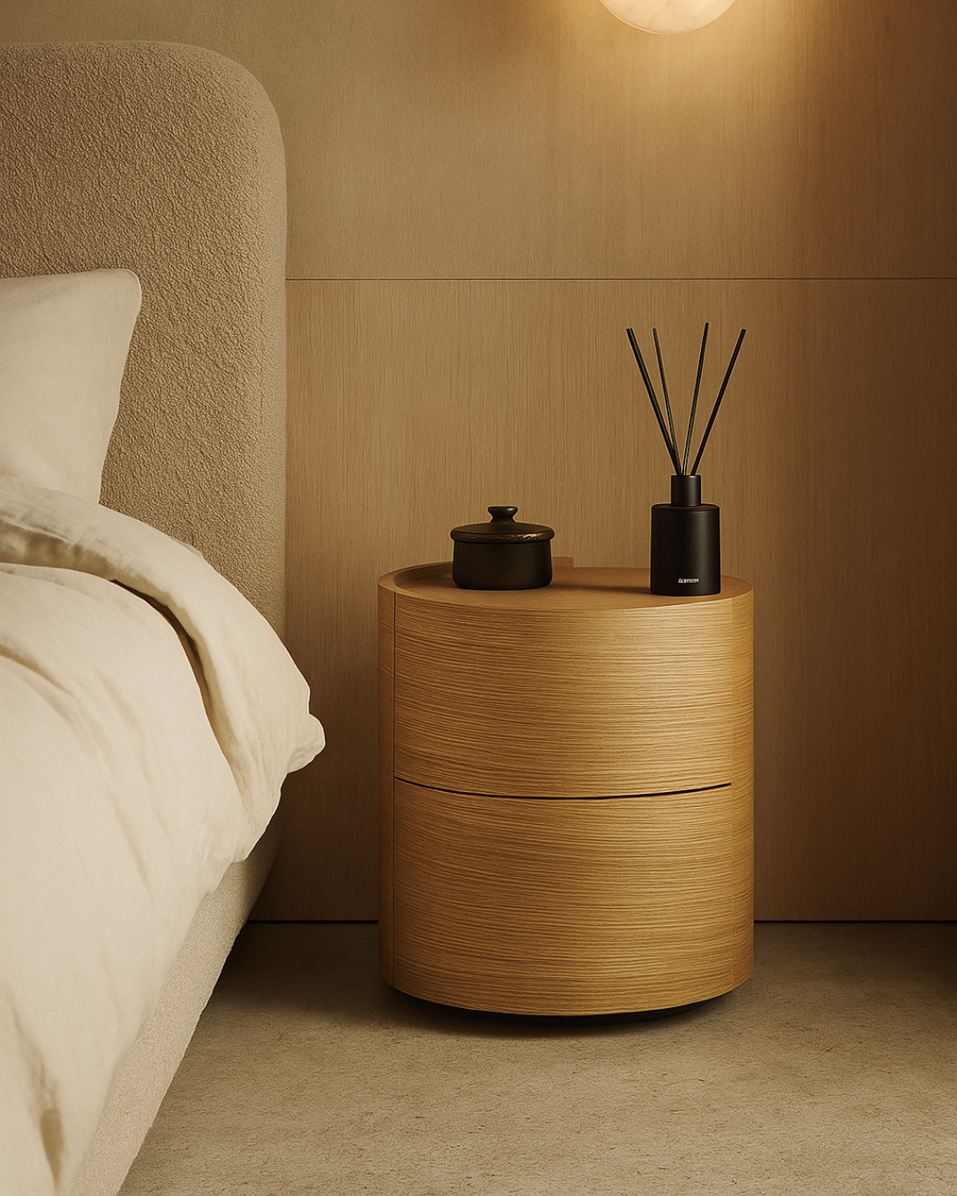 Tommy Franks Dexter Bedside Table - Ash Oak - Pair   Nicholas John Interiors