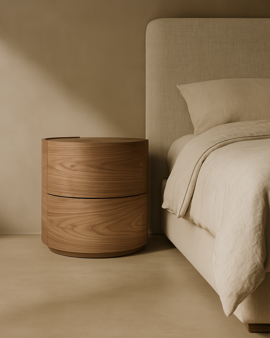 Tommy Franks Dexter Bedside Table - Walnut - Pair