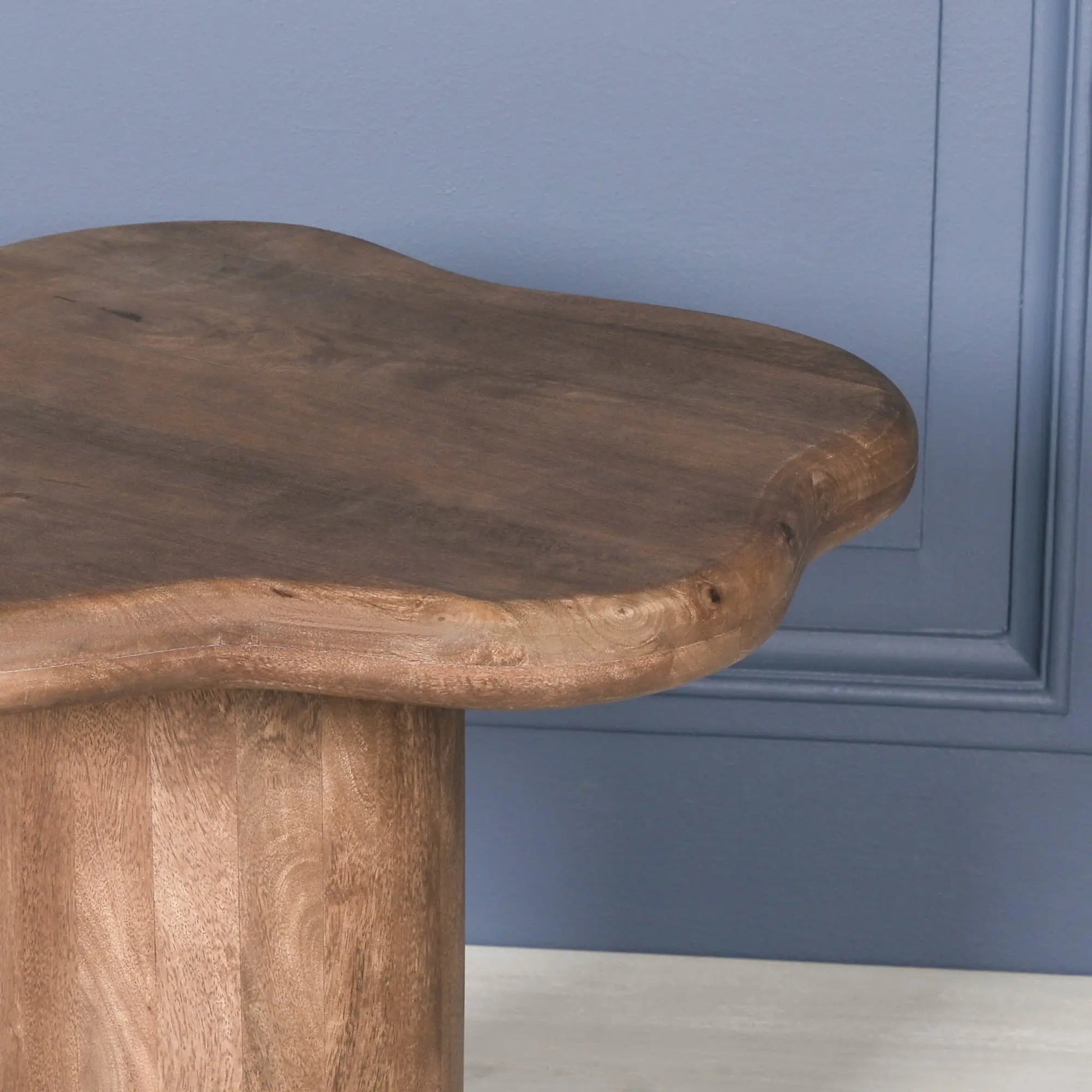 Dark Wooden Puddle Side Table   Nicholas John Interiors