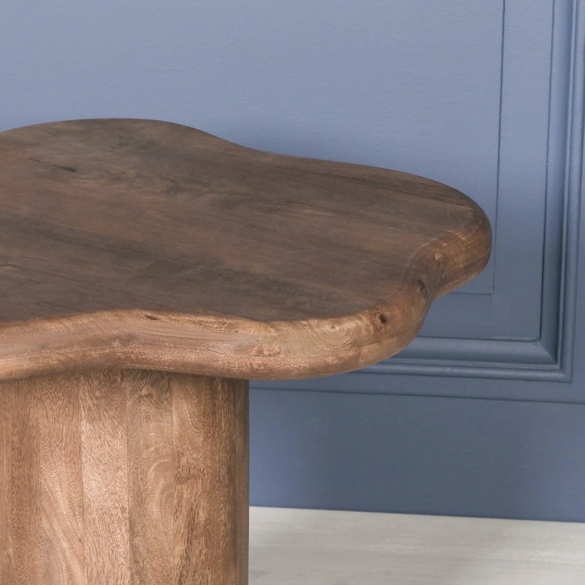 Dark Wooden Puddle Side Table   Nicholas John Interiors