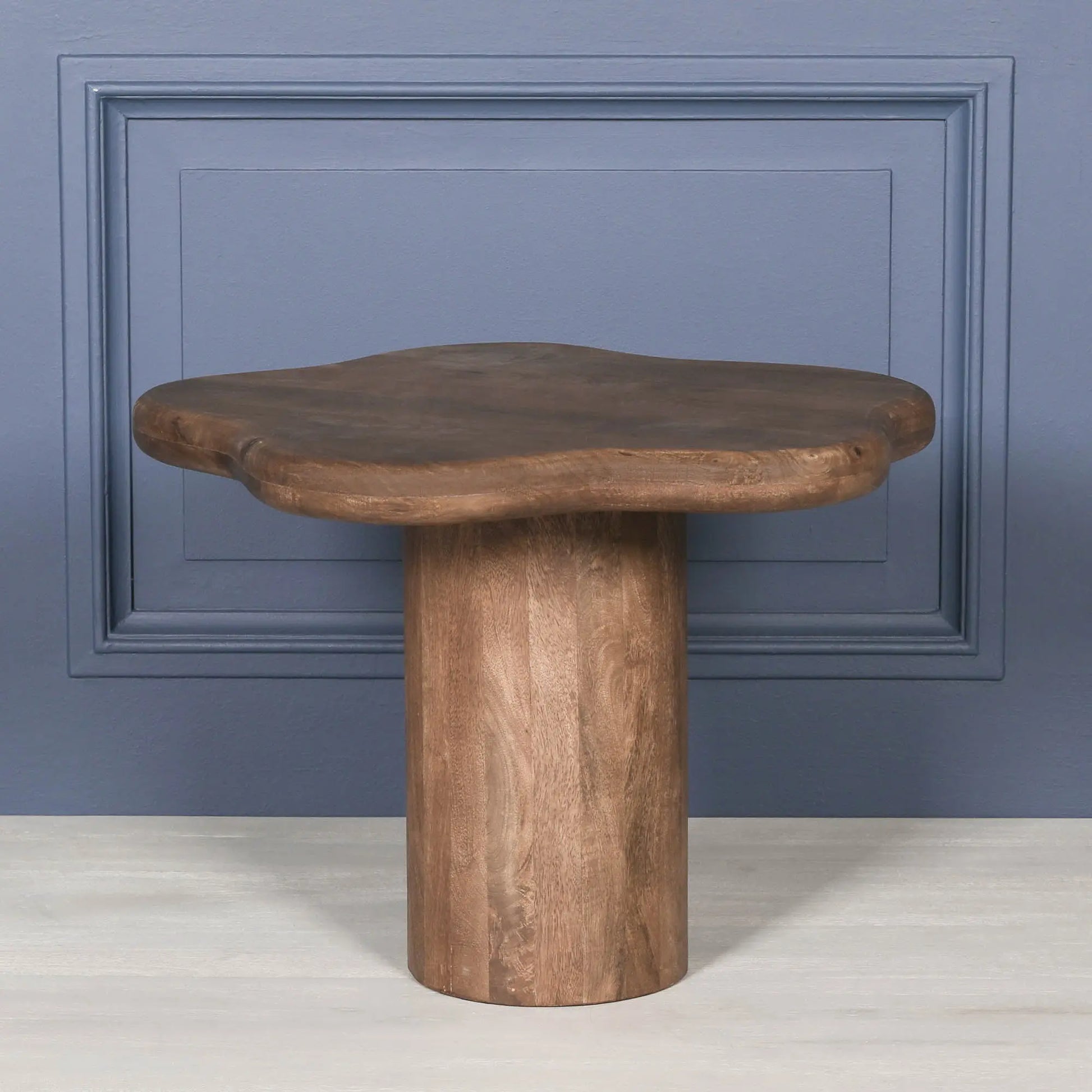 Dark Wooden Puddle Side Table   Nicholas John Interiors