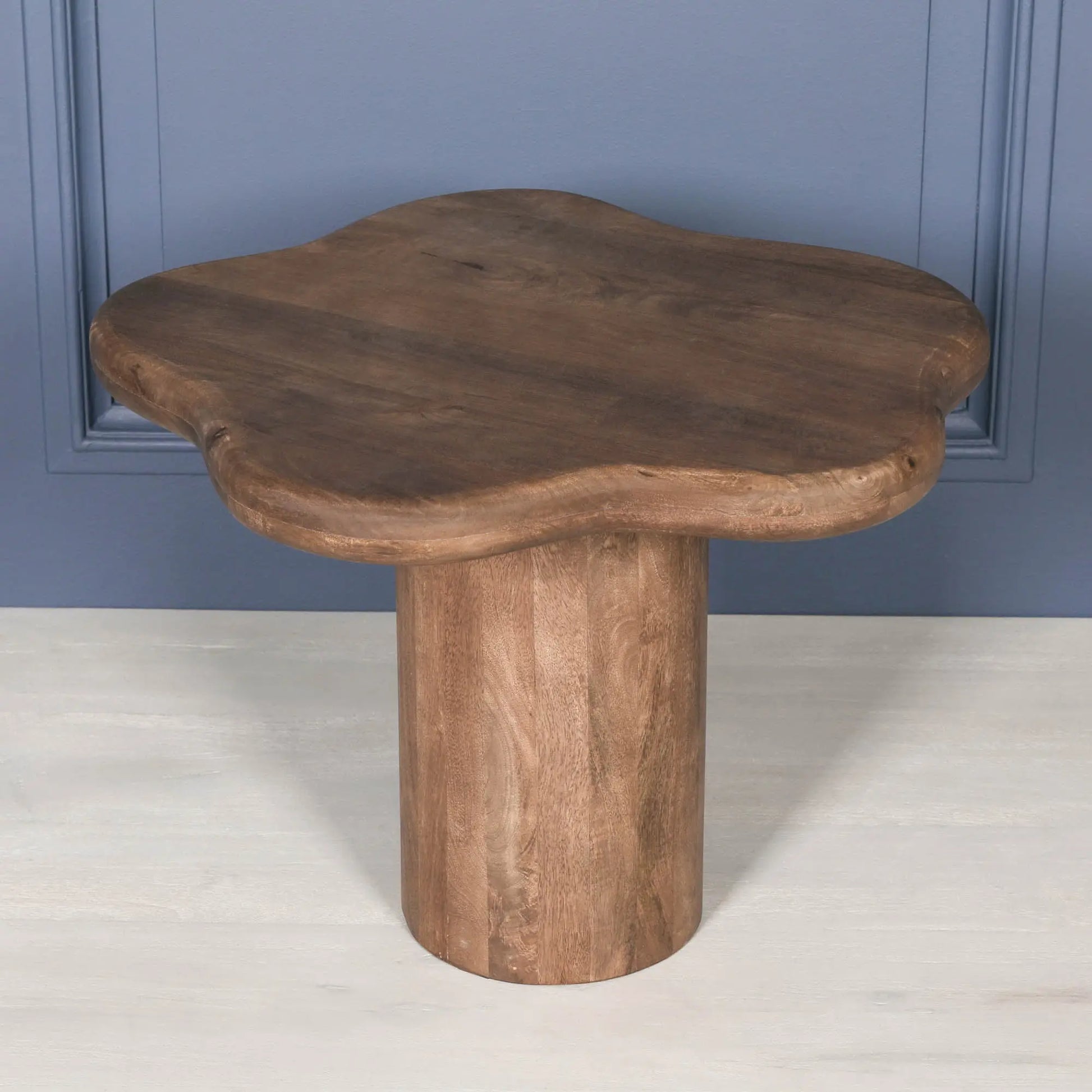 Dark Wooden Puddle Side Table   Nicholas John Interiors