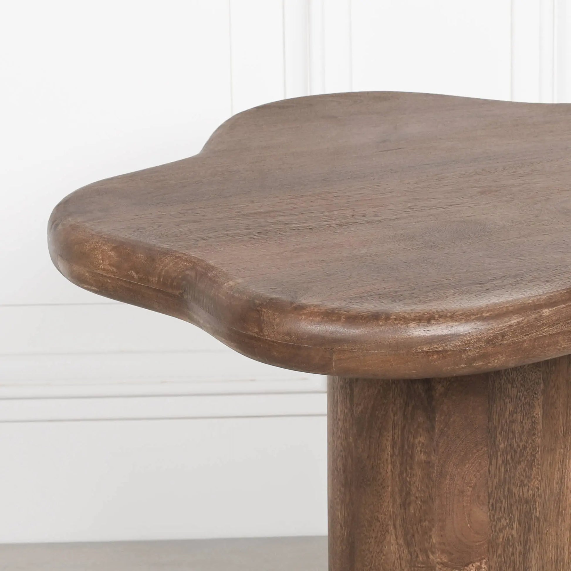 Dark Wooden Puddle Side Table   Nicholas John Interiors