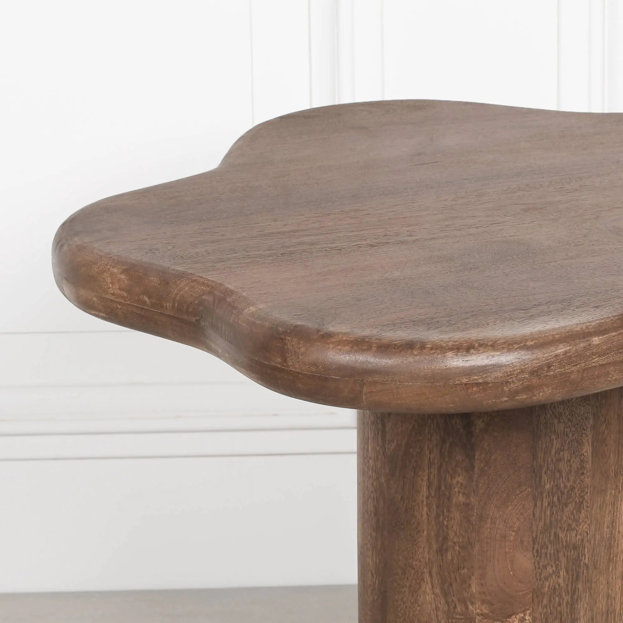 Dark Wooden Puddle Side Table   Nicholas John Interiors