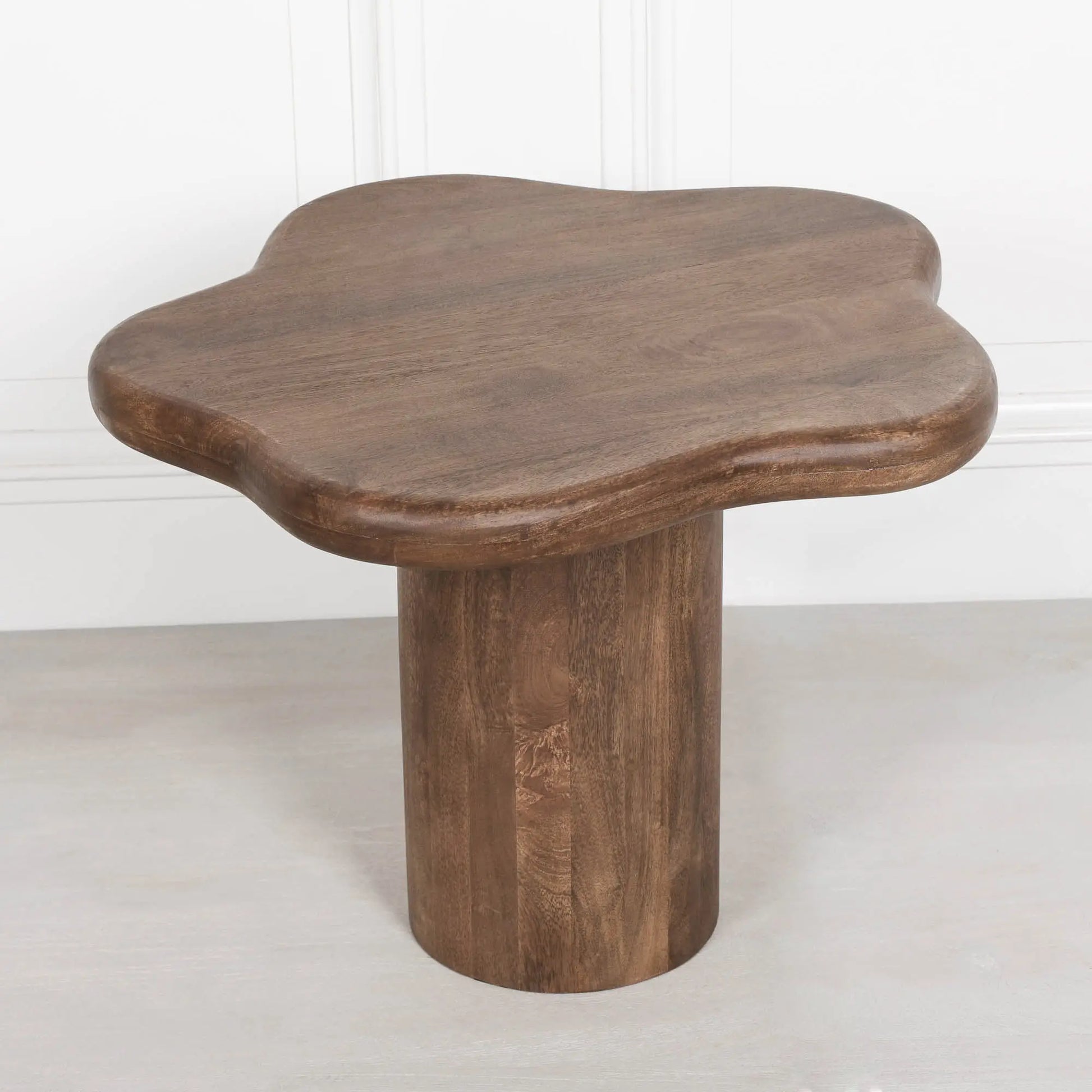 Dark Wooden Puddle Side Table   Nicholas John Interiors