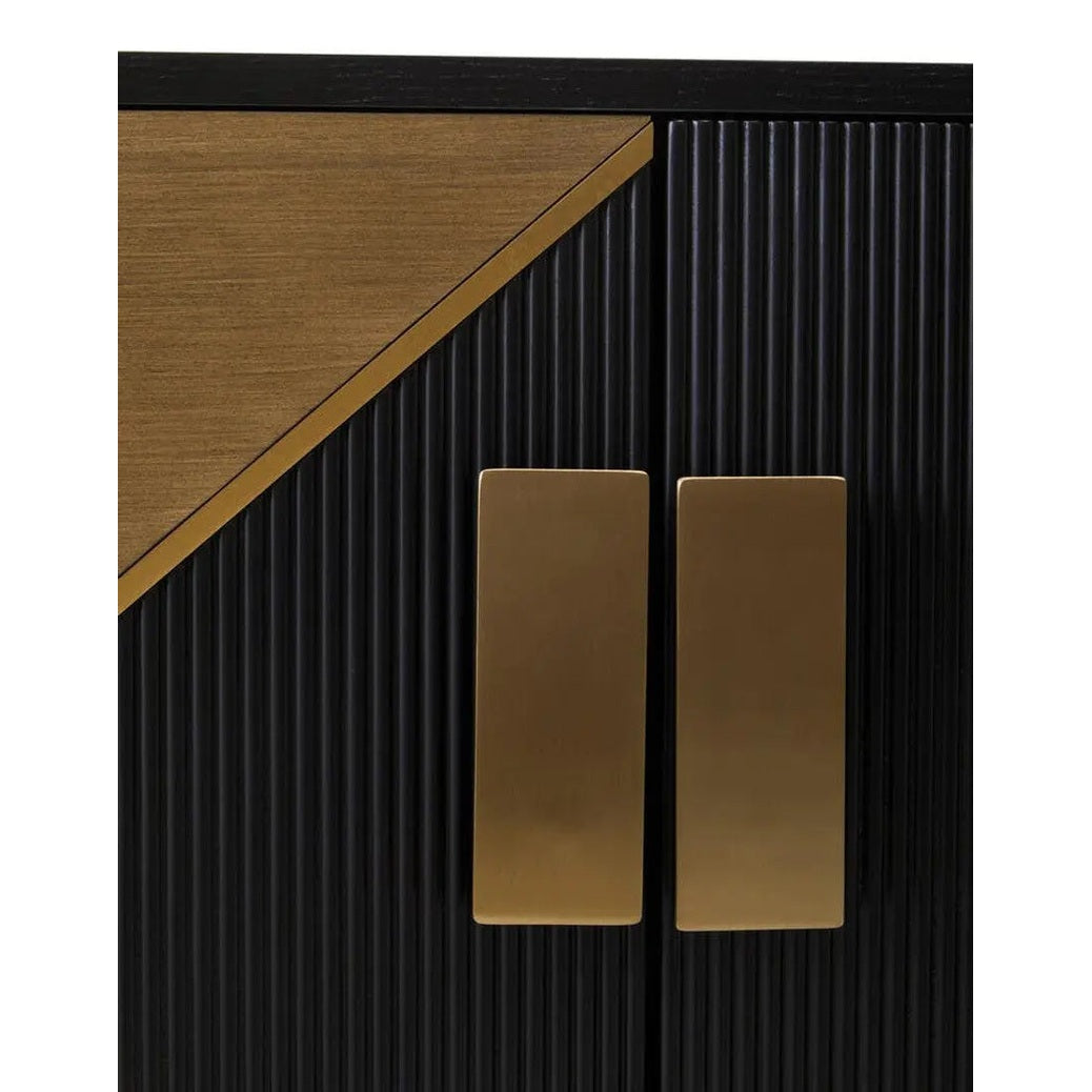 Davaro Black and Gold 4 Door Sideboard