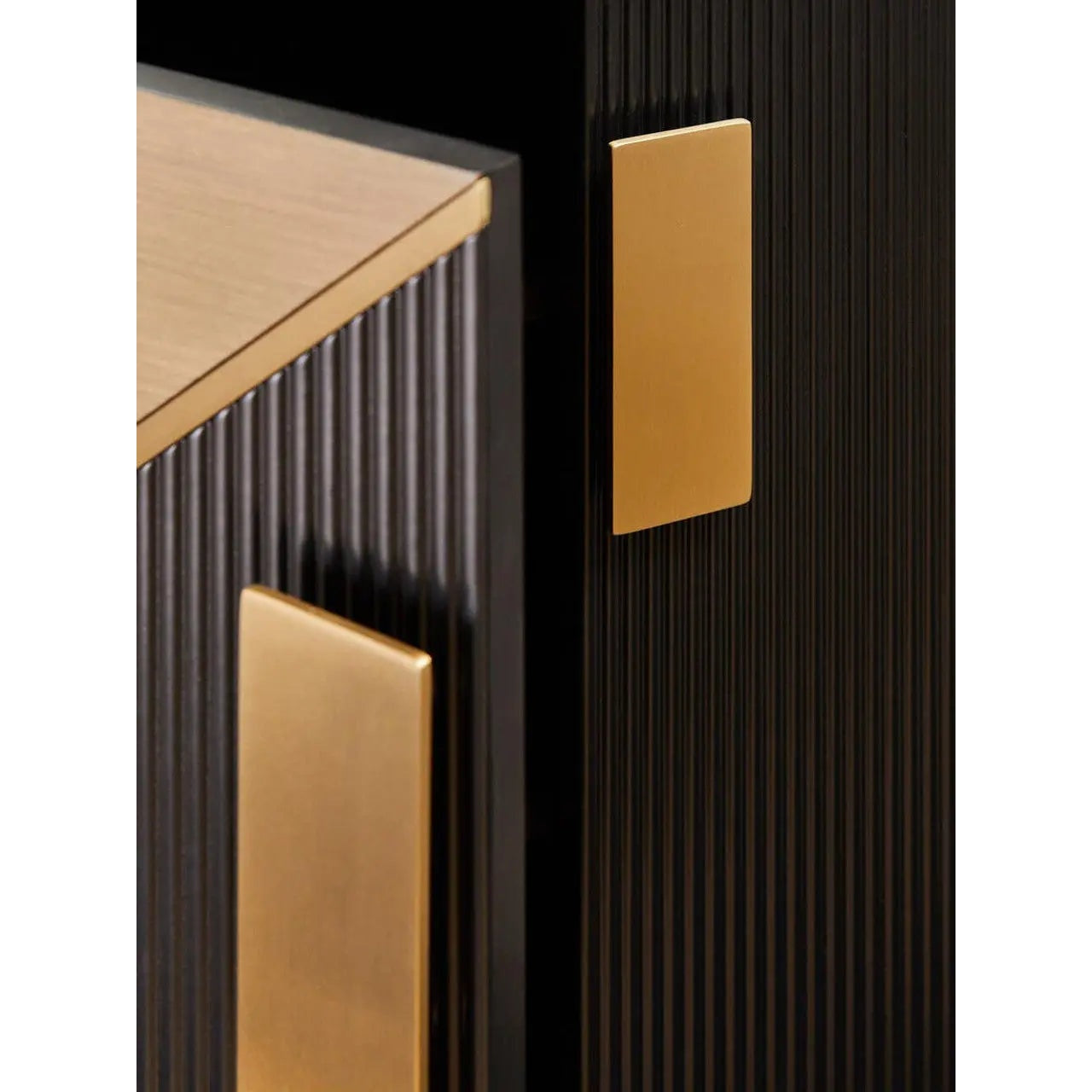 Davaro Black and Gold 4 Door Sideboard