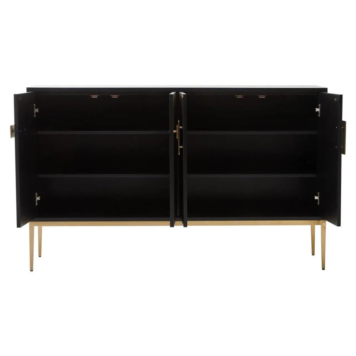 Davaro Black and Gold 4 Door Sideboard