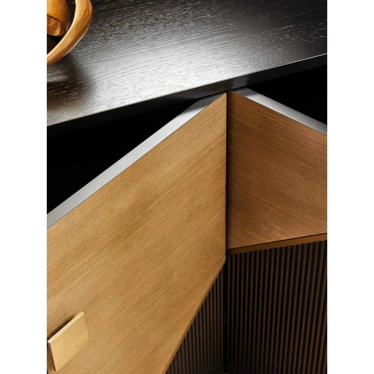 Davaro Black and Gold 4 Door Sideboard