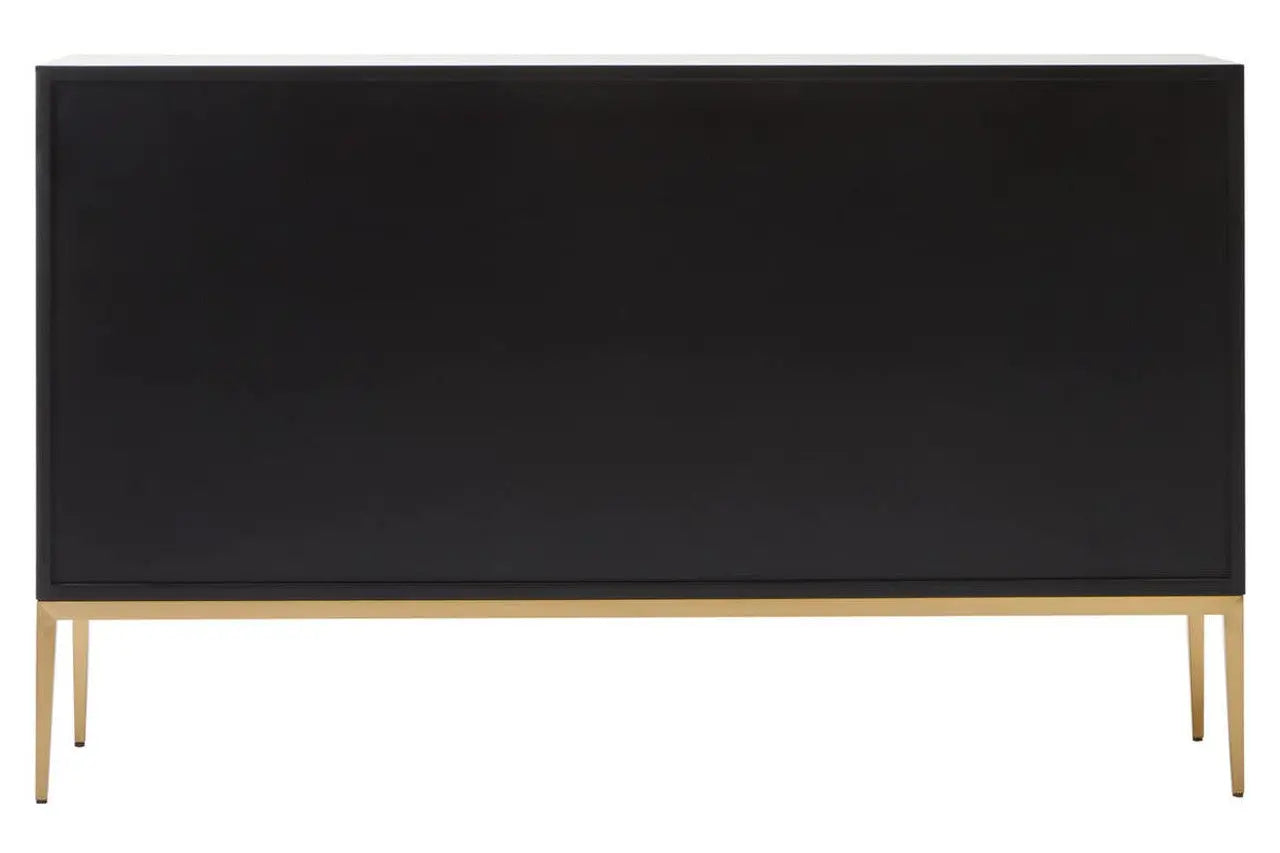 Davaro Black and Gold 4 Door Sideboard  Nicholas John Interiors