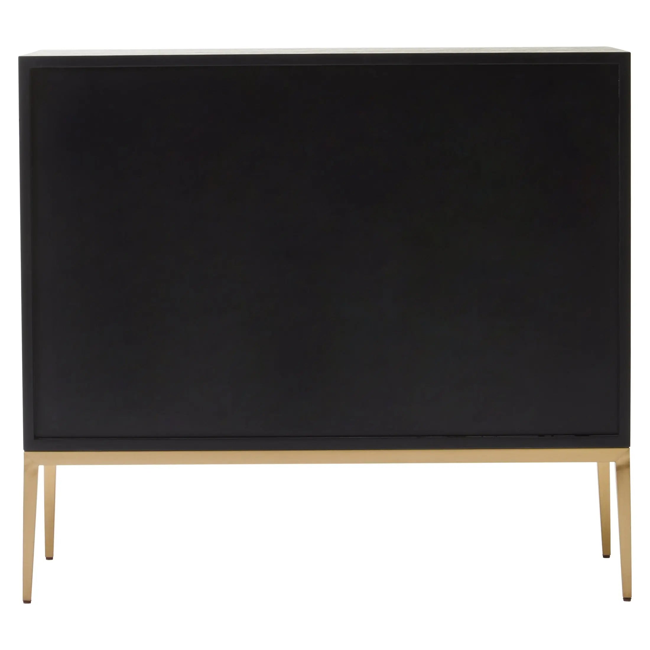 Davaro Black and Gold Two Door Sideboard  Nicholas John Interiors